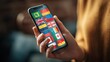 © Ferman Bagus Istuhri - Smartphone displaying country flags
