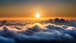 © Elara - a breathtaking portrayal of sun its brilliance gently muted by a diaphanous shroud of clouds casting a luminous and ethereal glow upon world