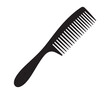 © Md.Riaz - Hair comb icon set – black silhouette vector illustration.