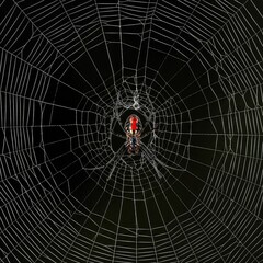 spider and web