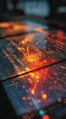 Sticker - abstract light patterns with bright colors and vivid textures