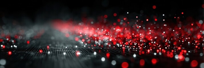 Wall Mural - stunning abstract background with red and white light particles
