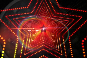 Wall Mural - digitally generated star laser background