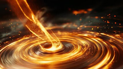 Wall Mural - swirling fire tornado creating a vortex of light and energy