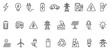 © hsa1 - Electricity and Energy Line Icons Pack – Unique Vector Icons for Power, Renewable Energy, Battery, Solar, and Electrical Components