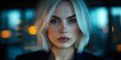 © Pixel Wisp - Stunning portrait of a woman with blue eyes and blonde hair