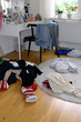 © a40757se - Showing mess in a teenage girls bedroom