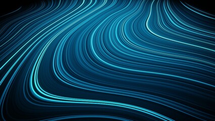 Weave lines. Abstract background. 3d render. Network connection structure.