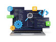 © Sashkin - Programming, coding, development concept. Code, HTML, php web programming source code