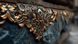 © Dessiner - 金色の装飾が施された古代の石造建築 | Ancient stone architecture with golden ornaments