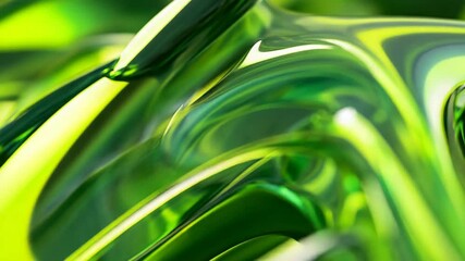 Wall Mural - abstract green swirls creating a mesmerizing visual flow