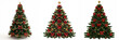 © peekeedee - christmas tree decoration; Christmas tree  with red bows