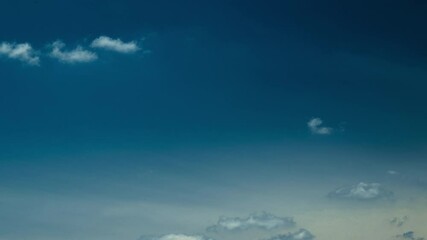 Wall Mural - Formation Of Cumulus Clouds Time Lapse. Natural Background Sky. Cloudy Sky With Fluffy Clouds. Morning Time. Amazing Cloudy Dramatic Sky With Fluffy Clouds. Concept Of Freedom. Fly Concept. Sunny