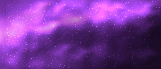Wall Mural - Sky galaxy cloud with Nebula and stars dark night background vector