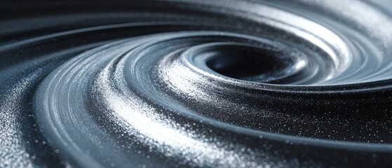 Wall Mural - abstract swirling vortex with metallic texture and glitter particles concept of galaxy, universe, sp