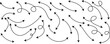 © Sultana Design - Sketch arrows design. Curve line arrow double side set. Zigzag arrow stripes design. curved hand drawn arrows