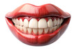 © Design Mart - 3D Rendering of beautiful, trending and realistic Mouth Smile with white background