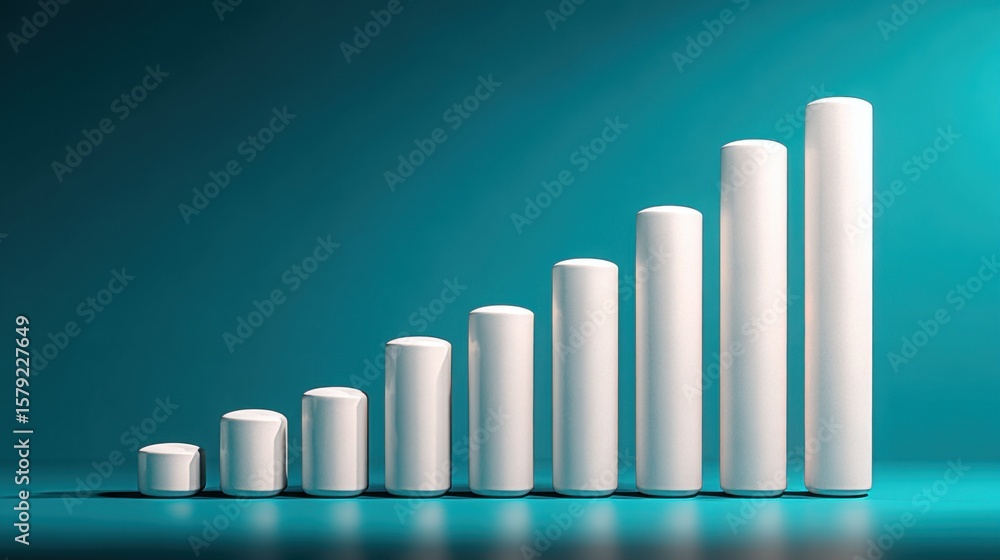 Bar chart displaying collaborative growth metrics and trends for ...
