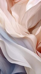 Wall Mural - elegant flowing fabric texture with soft pastel colors, creating a gentle and soothing aesthetic bac
