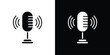 © Xevier - Voice recording icon vector glyph pack. Black silhouette icons.