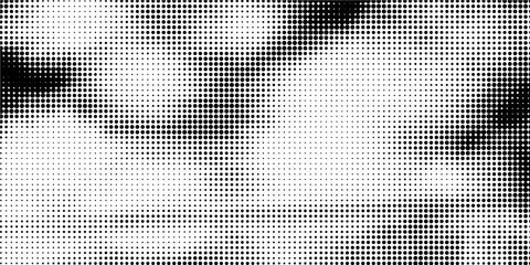 Wall Mural - White and black halftone dots pattern color gradient grunge texture background. Pop art comic sport style vector illustration dots. eps 10. modern.