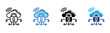 © kliwir art - Cloud Security icon Multi Style Vector Illustration