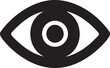 © Alamin - Simple Black and White Eye Icon for Vision Healthcare or Security Concepts and Designs