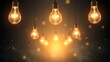 © Chloe - Floating lightbulbs illustrating abstract ideas, representing creative thought processes in atmospheric light.