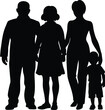 © Shahar - Three Generation Photo Pose Silhouette | Grandparents and Kids Portrait Silhouette