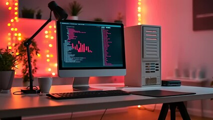Illuminated Coding Oasis: A Modern Workspace for Developers and Programmers
