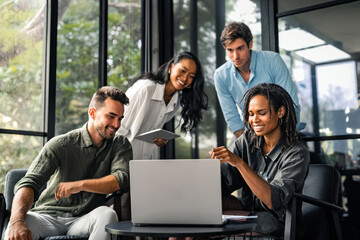 business project team working together at meeting room at office