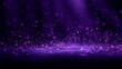 © Art_spiral - abstract violet background with glowing purple particles and soft glittering light creating dreamy depth motion fantasy and bokeh effect suitable for luxury design or tech concepts