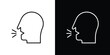 © Natubhai - Breath icon vector symbols pack in black and white lines
