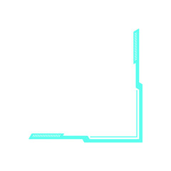 Wall Mural - y2k retro hud frame. abstract digital element with flat shape and futuristic icon. aesthetic design 