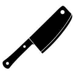 Meat cleaver vector, a meat cleaver art design, vector of a meat cleaver, simple meat cleaver art, a simple meat cleaver isolated