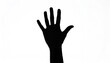 © Mus - Silhouette of a raised hand
