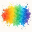 © CozyPalette - 다채로운 추상 레인보우 브러시 세트 번들, 분리된 배경. 생동감 넘치고 화려한 예술 디자인