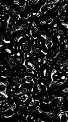 Wall Mural - artistic black and white 3d patterns with wave effect vertical background.