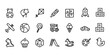 © MD REZAUL - Collection of Cute Kids Toys Line Icons  Perfect for Children's Apps, Websites, and Designs