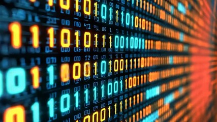 Binary code digital display