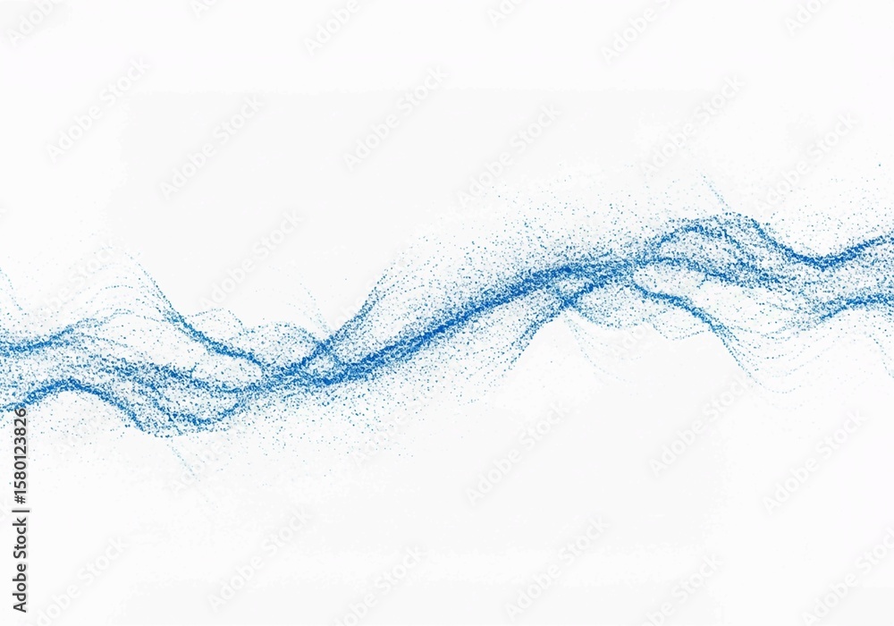 abstract blue background with waves, Blue dotted wave line pattern ...