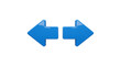 © CarlosOsorio - Blue Arrows Pointing Left and Right Navigation Design Element 3D