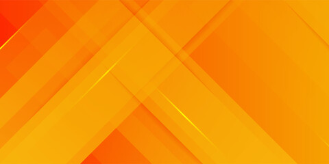 Wall Mural - minimal orange background vector. abstract yellow and orange warm tone background with simple lines.