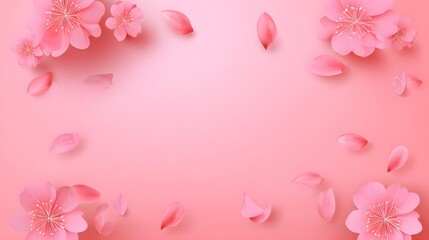 Wall Mural - Sakura blossom background for spring sale promotion