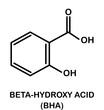 © nurfitriaamalia - Chemical structure of salicylic acid or beta-hydroxy acid.