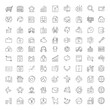 © Aris - Collection of thin line icons representing various concepts such as business, travel, technology, and communication, perfect for web design and user interface elements.