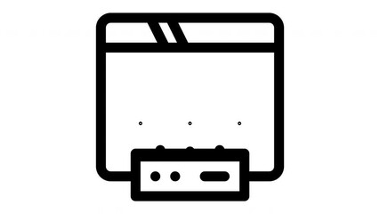 website minimalist line animation
