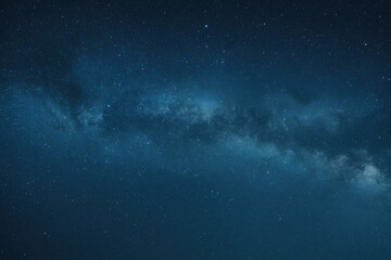 Wall Mural - stunning panoramic view of a starry night with the milky way shimmering across a dark sky