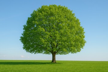 Wall Mural - lush green trees in a vibrant spring setting