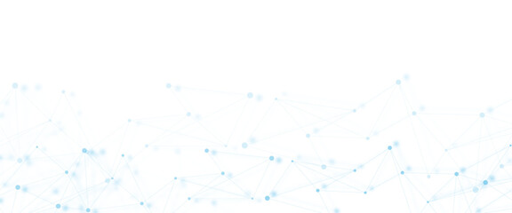 Wall Mural - Abstract white, blue digital technology futuristic communication high tech concept background. global network technology concept.